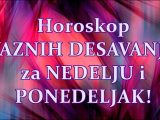 Horoskop za nedelju i ponedeljak.