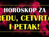 Astro za sredu, četvrtak i petak.