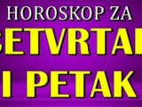 Veliko predvidjanje za cetvrtak i petak.