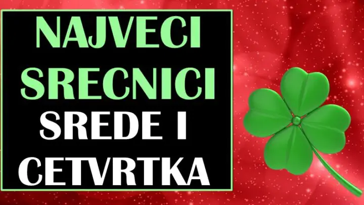 NAJVEĆI SREĆNICI SREDE I ČETVRTKA: Ovi znaci zodijaka ce doziveti srecu kakvoj se ne nadaju!