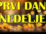 prvi dani nedelje