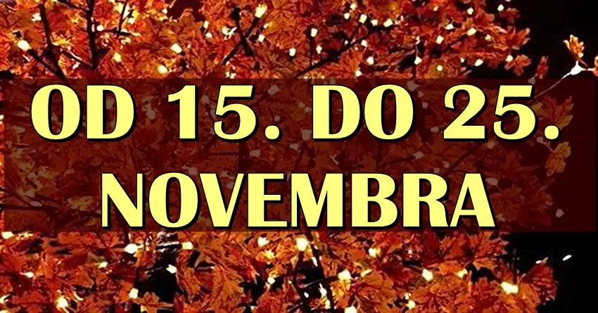 Od 15. do 25. NOVEMBRA dolazi period PROMENA! Neki znaci će doživeti pravu ČAROLIJU i život će im postati PRELEPA BAJKA!