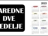 Naredne dve nedelje