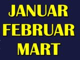 januar, februar i mart