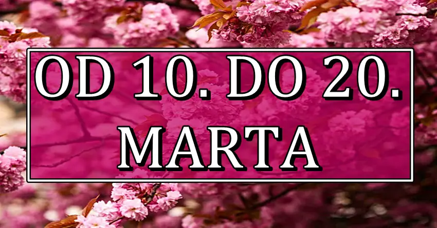 Od 10. do 20. MARTA Jarčevima sledi važan period, Devicama sledi prilika za uspeh, a OVAJ znak će napraviti veliku promenu u životu! Od 10. do 20. MARTA Jarčevima sledi važan period, Devicama sledi prilika za uspeh, a OVAJ znak će napraviti veliku promenu u životu!