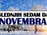 poslednjih sedam dana novembra